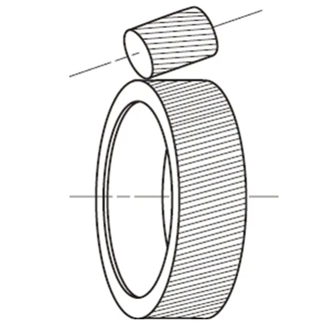 图5 水平角度不对中示意